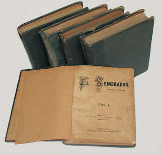 Tomos que contienen los primeros números de “El Sembrador”. Propiedad de la Biblioteca particular de Publicaciones “El Sembrador”.
