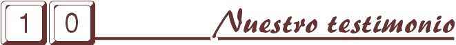 Nuestro Testimonio
