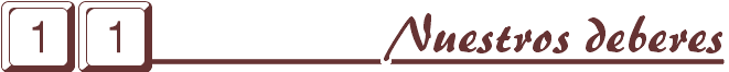 Nuestros deberes
