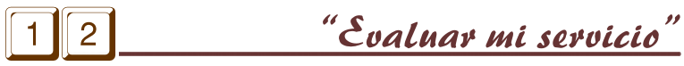 Evaluar mi servicio