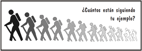 ¿Cuántos están siguiendo tu ejemplo?