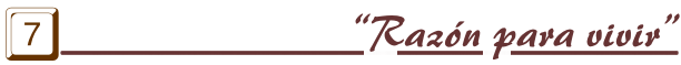 Raz�n para vivir
