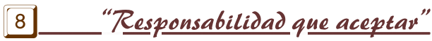Responsabilidad que aceptar