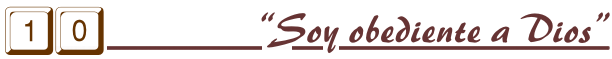 Soy obediente a Dios