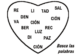 Corazón con regalos