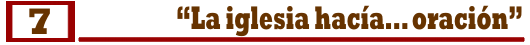 La iglesia hac�a... oraci�n