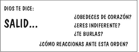 Salid... ¿obedeces?